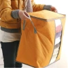 Small-sized multi-color bamboo charcoal non-woven fabric quilt storage bag, bag for clothes, dust-proof bag for clothes, visible organization bag Specification image